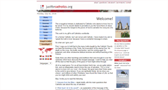 Desktop Screenshot of justforcatholics.org