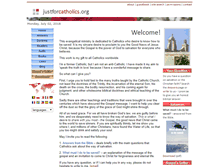 Tablet Screenshot of justforcatholics.org